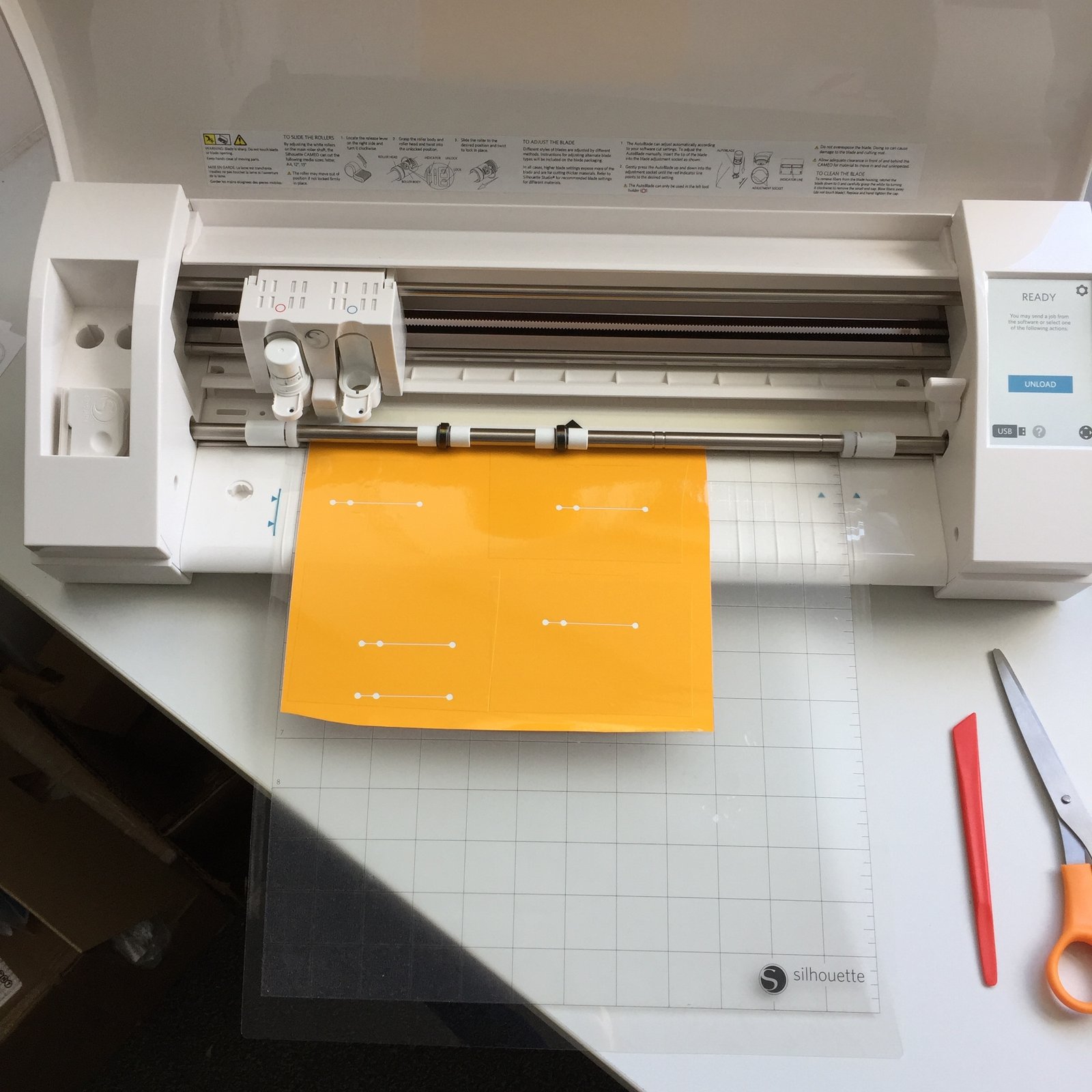 Figure 5. Vinyl mould cutting